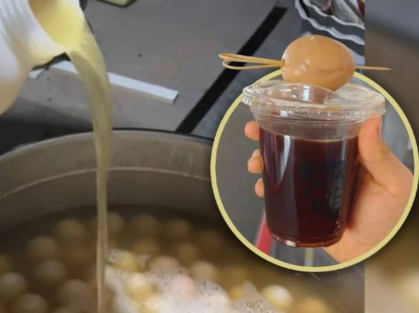 ကလေးဆီးနဲ့ ချက်ထားတဲ့ကြက်ဥပါတဲ့ ကော်ဖီကို တရုတ်ကော်ဖီဆိုင်တစ်ခုက ရောင်းချ