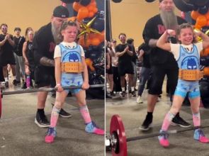 ပေါင် ၁၈၀ အလေးမပြခဲ့လို့ လူစိတ်ဝင်စားမှုများသွားခဲ့တဲ့ ၉ နှစ်သမီးလေး