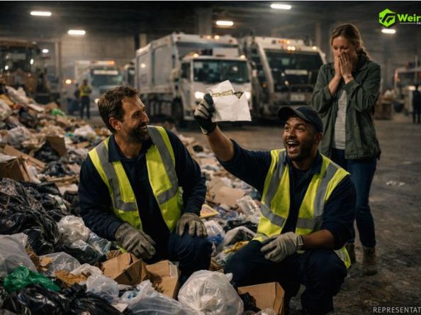 မှားပြီး လွှင့်ပစ်မိတဲ့ ဒေါ်လာ ၅၀၀၀ ပါစာအိတ်ကို ပြန်ရှာပေးခဲ့တဲ့ သန့်ရှင်းရေးဝန်ထမ်းများ